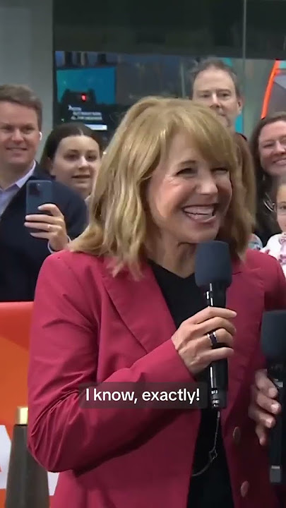 Katie Couric returns to the TODAY Show plaza!!