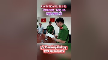 Khởi Tố Giám Đốc Sở Y Tế Bà Rịa - Vũng Tàu Phạm Minh An | Nhân Vật Thế Giới #Shorts