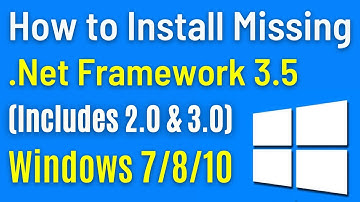 How To Fix Missing  .NET Framework 3.5 (Includes .NET 2.0 & 3.0) Windows 7 / 8 /10 (Simple Way)