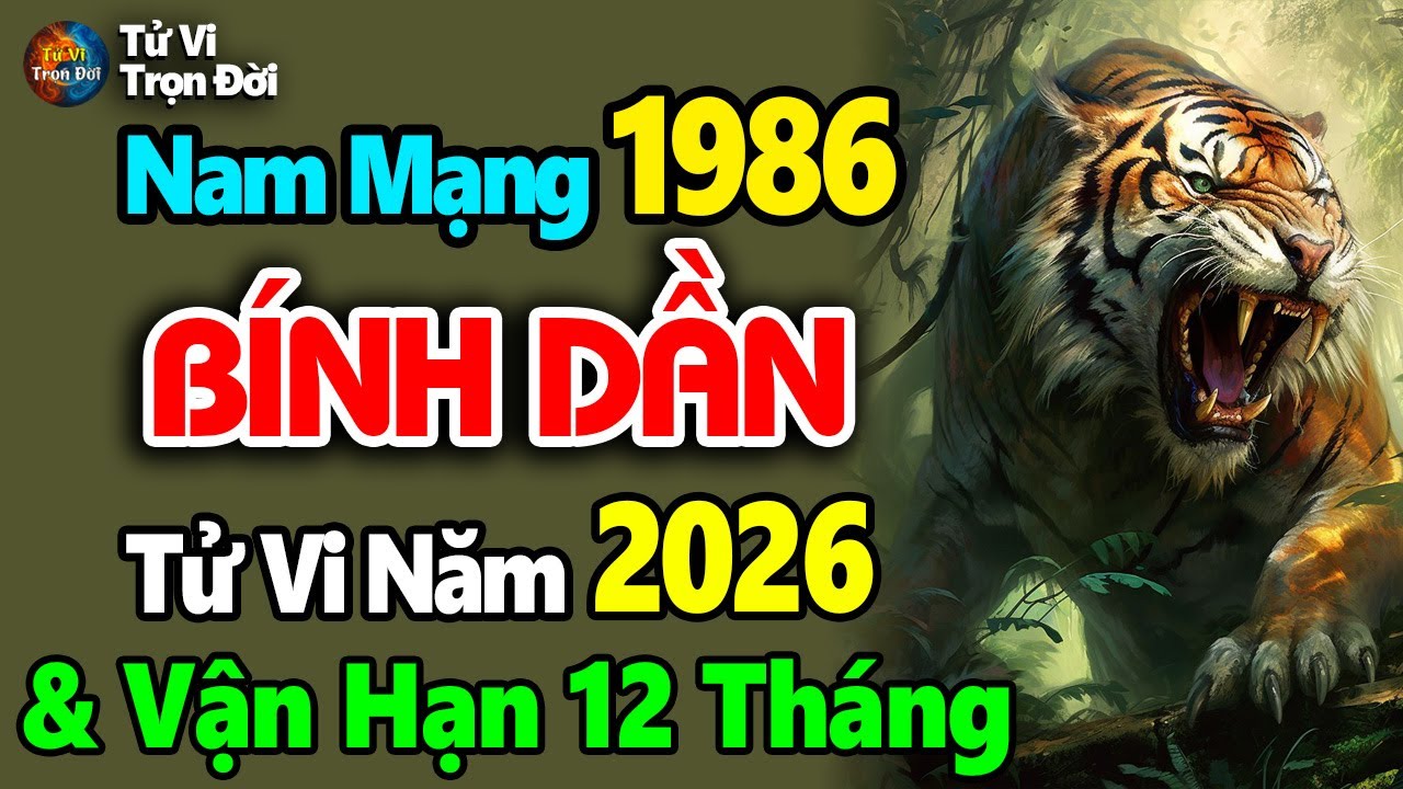 Tử vi Bính Dần 1986 nam mạng, năm 2026: Hổ thêm nanh vuốt công danh hiển hách nắm bắt cơ hội đổi đời