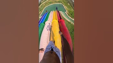 Bella ciao playground parkour waterslide 😱 POV