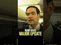 Rubio Addresses Media on Major Update in Iran