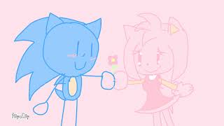 When Sonic just give a flower to Amy