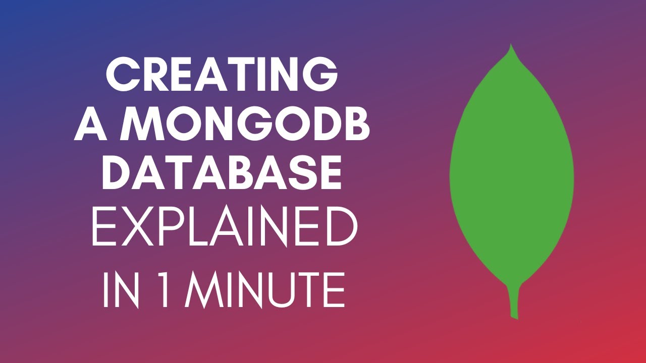 How To Create A MongoDB Database (2025) - YouTube