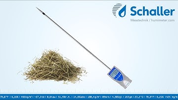 humimeter FL2: Messvorgang mit losem Heu