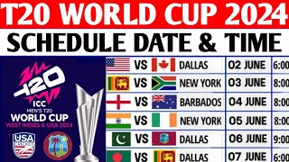T20 World Cup 2024 All Matches Schedule |T20 World Cup 2024 Schedule | T20 World Cup Schedule