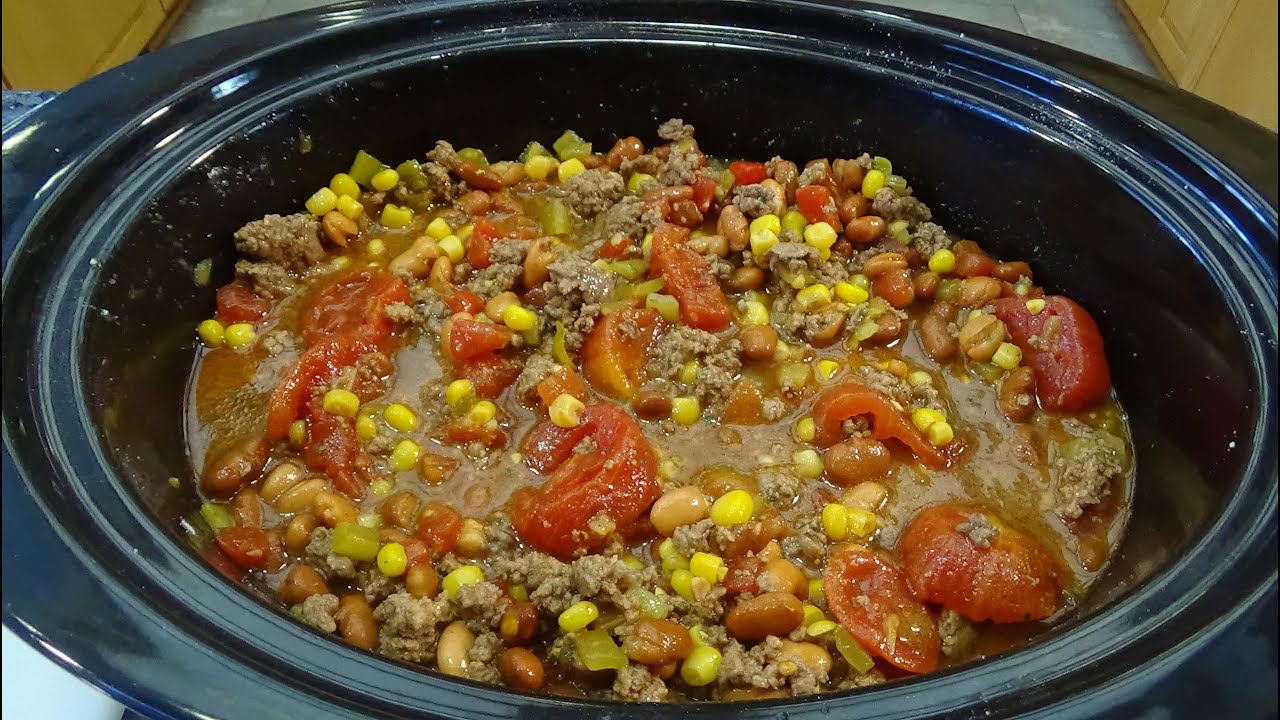 Slow Cooker Taco Soup - YouTube