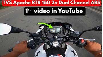2025 TVS Apache RTR 160 2v Dual channel ABS Test Ride Review | Top Speed Test