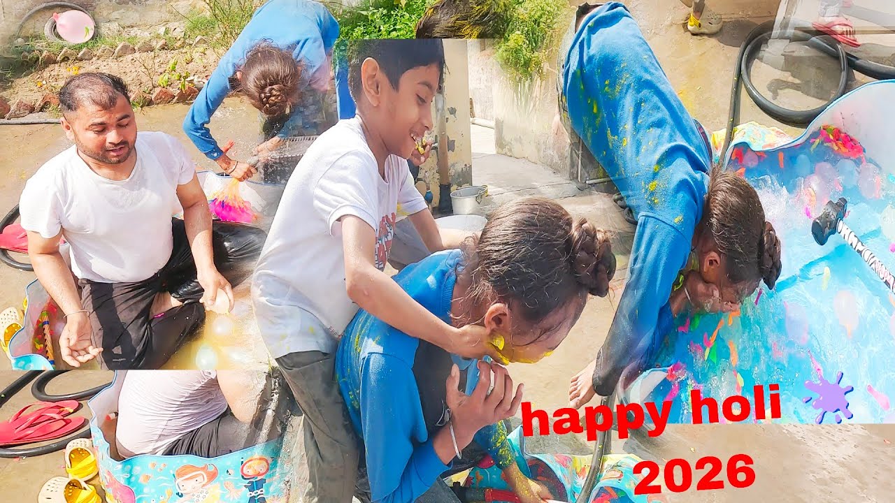 Holi fight masti fun 😍🫟 | Holi Stash holi testing 2026🫟 🤣😂 | Happy Holi 2026 😍😊 #holispecial #holi 