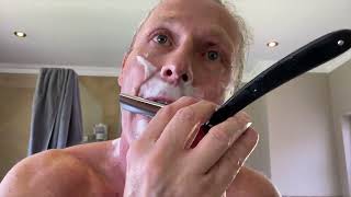 MasterSoapCreations Only the Brave - How to Shave 6/8 Straight Razor (vid 105)