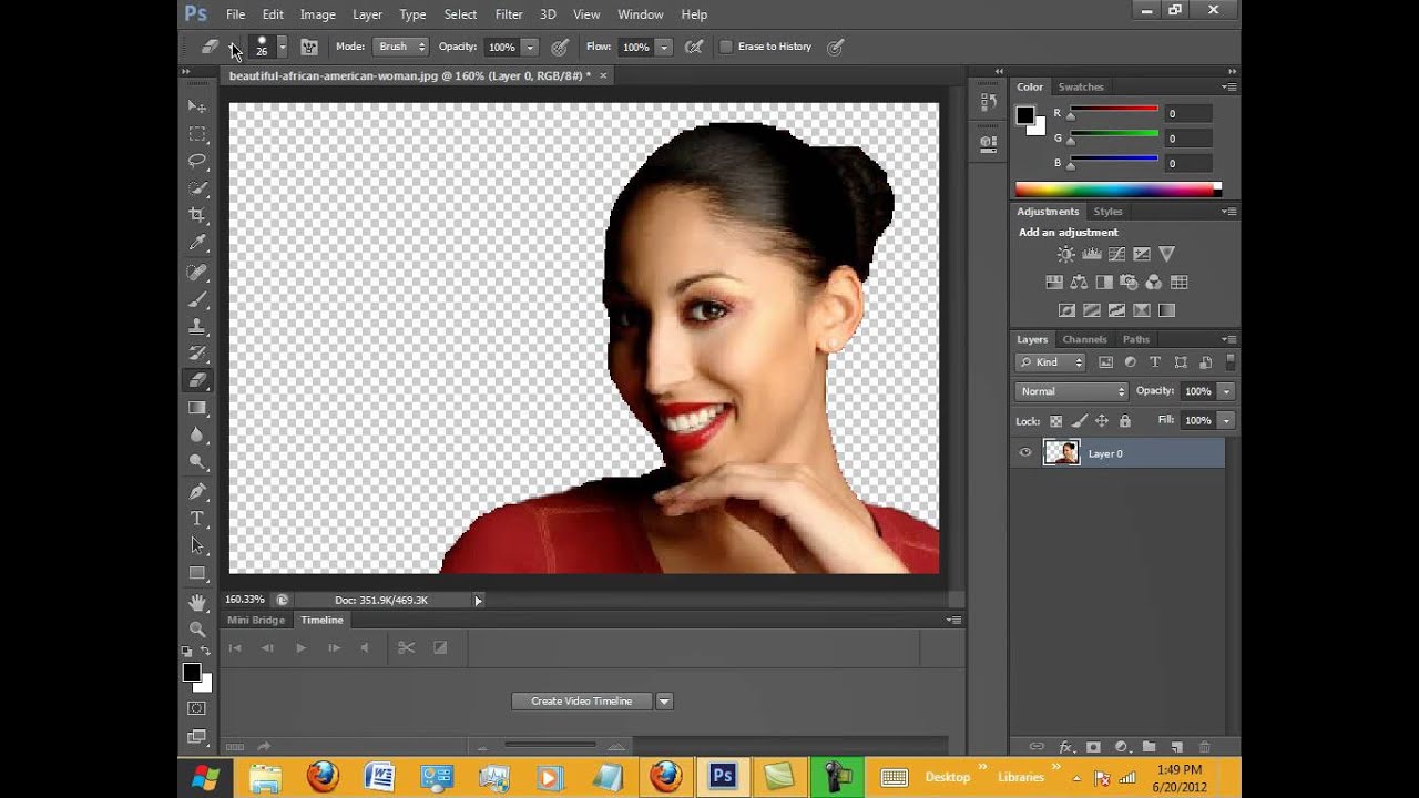 Removing Background in Photoshop CS6. | Retouching photoshop, Photoshop,  Photoshop cs6