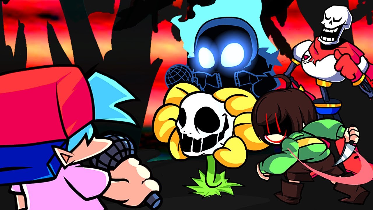 FNF Triple Trouble But Undertale Characters Sing It 🎶