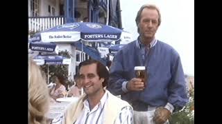 Fosters Lager, Beach, with Paul Hogan, Channel Tunnel, TV Commercial 1988