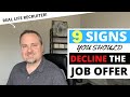 Signs You Should Decline The Job Offer