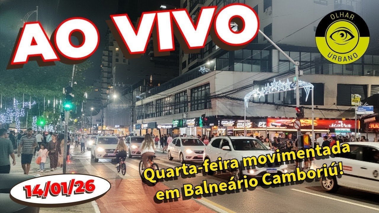 Ao Vivo: Balneário Camboriú nesta QUINTA. Bares, música e o melhor da noite - 15/01/26