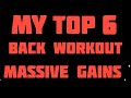 My Top 6 Best back workout 