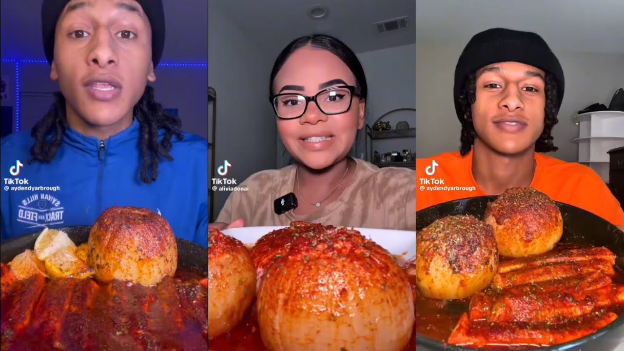 TIKTOK ONION BOIL MUKBANG COMPILATION|| 💕