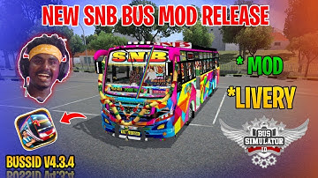New SNB Bus Mod Tamil | Bus Simulator Indonesia | SNB Bus Livery In Bussid #snb #bus #mod #bussid