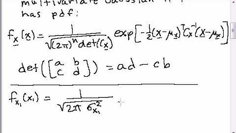 Multivariate Gaussian Random Vectors - Part 1 - Definition