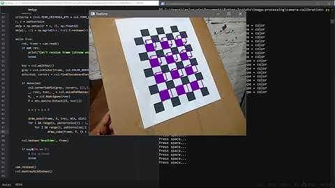 Draw cubes in chessboard using OpenCV