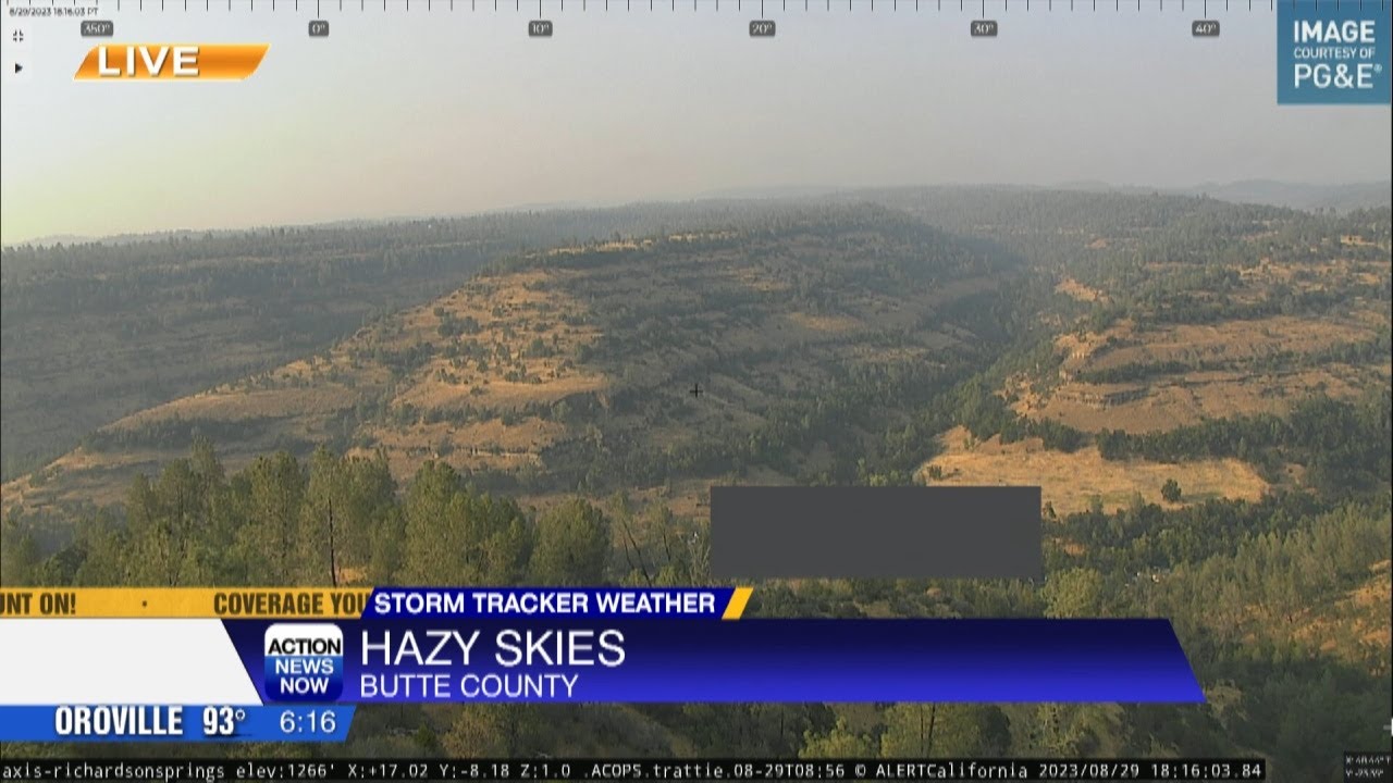A Smoky Sky And Very High Fire Danger Around Tonight - YouTube