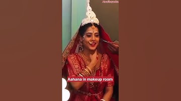 Bade ghar ki choti bahu bts┃Aahana makeup time┃#shorts #behindthescenes #viralshort #trendingshorts