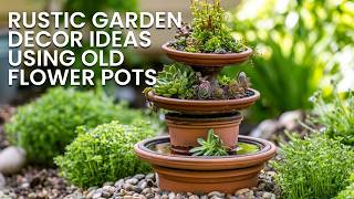Repurpose Old Flower Pots Into Stunning Rustic Garden Decor DIY Ideas