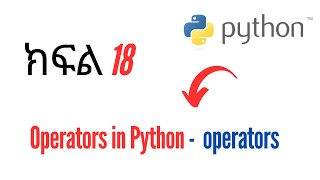 Player Profile Python for Beginners  - Part 18 - Operators in Python - Types of operators