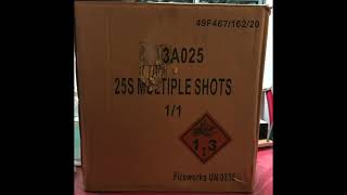 3 inch 25 shots display shell cake - Deepavali 2021 Eve