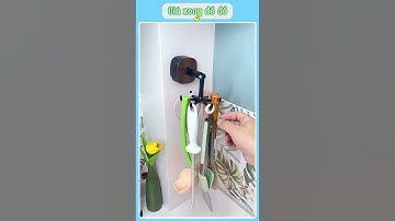 “Giá treo sáu móc xoay 360° – Gọn gàng và tiện lợi cho căn bếp” ✨ #giadungtienich #xuhuong