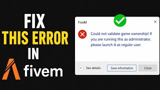 Fix Fivem: Could Not Validate Game Ownership (Full Guide 2026)