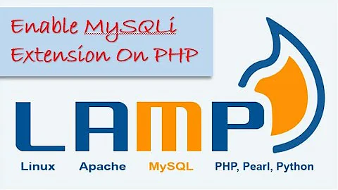 Apache MySQL - Enabling MySQLi Extension On PHP