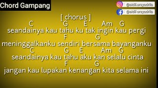 (Chord Gampang) SEANDAINYA - Vierra (Tutorial chord) lagu Gitar lirik