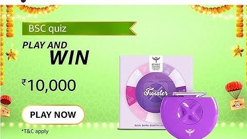 Amazon BSC Quiz Today Answers  | 05 October 2021