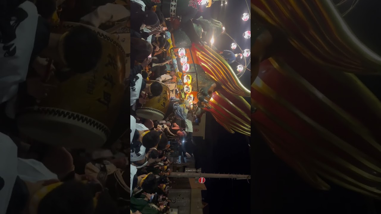 唐津くんち2025 宵山　亀と浦島太郎　坊主町付近