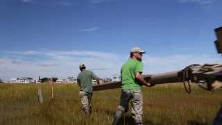 Osprey Platform install on Cedar Island