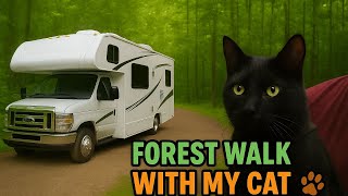 FULL-TIME RV LIVING: Slow Days, Simple Joys & Our Cat’s Forest Adventure 🌲  || RV’ing with Luck