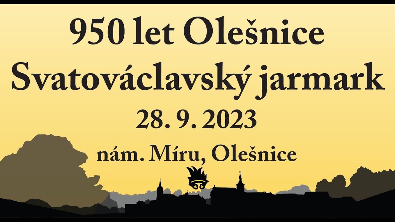 950 let od první písemné zmínky o Olešnici a Svatováclavský jarmark (28. 9. 2023)