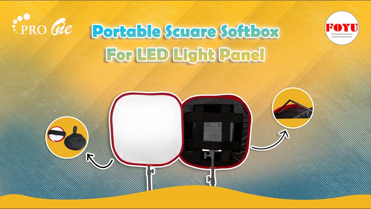 Unboxing dan Pemasangan Portable Square Softbox For LED Light Panel ...