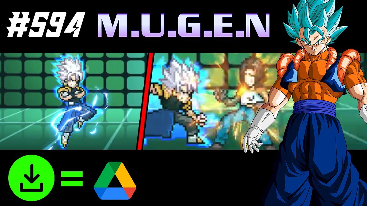 GOGETO (Vegito + Gogeta) JUS CHAR SHOWCASE + DOWNLOAD | Mugen Showcase 