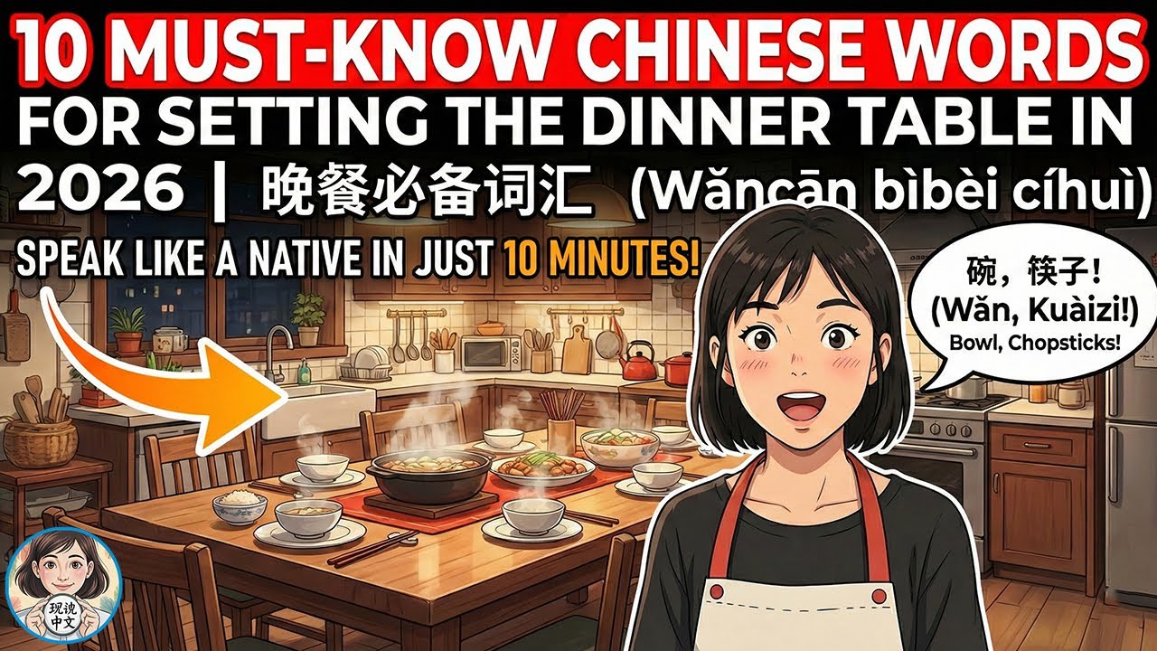 10 Must Know Chinese Words for Setting the Dinner Table in 2026, 晚餐必备词汇 Wǎncān bìbèi cíhuì