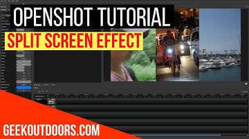 How To Create Split Screen Videos (Side By Side Split Screen Video Effect) | Openshot Tutorial