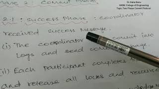 Two Phase Commit protocol in Distributed Transaction. Loaded  on May 2020