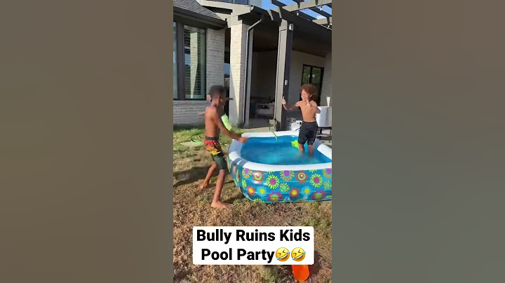 Bully Ruins Kids Pool Party😱🤣 #shorts