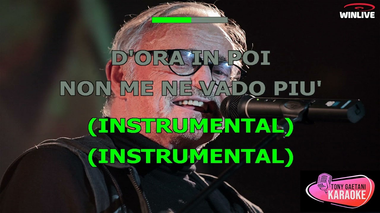 Franco Califano - D'ora In Poi (Base Karaoke by Tony Gaetani) (tonalità -3)