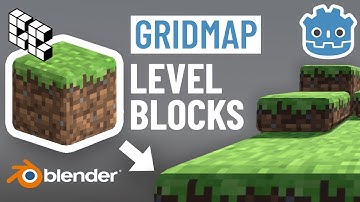 Godot 4 GridMap: How to Make Level Blocks & Mesh libraries in Blender – Easy Tutorial