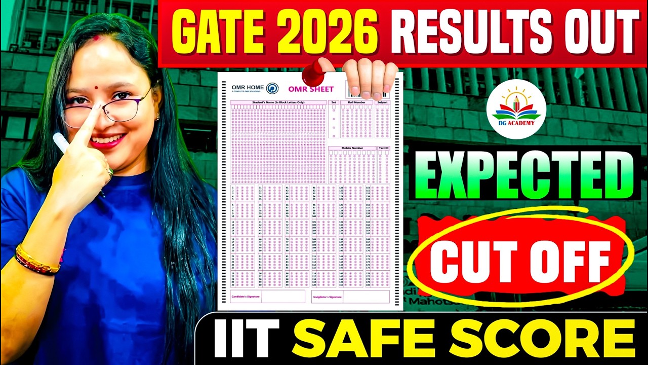 GATE XL 2026 🔥 Expected Cutoff OUT? | Safe Score for IITs Revealed! 😱