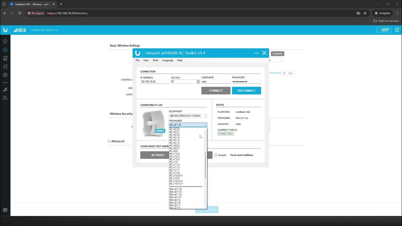 Ubiquiti airMAX® AC Toolkit v4.4 for PC | Firmware v8.7.14 - YouTube