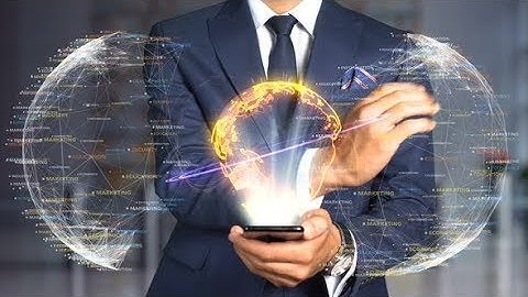 Businessman Hologram Concept Economics Network Externality | Motion Graphics - Videohive template