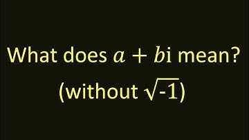 Defining Complex Numbers (Mod. 1, course on applied complex variables)